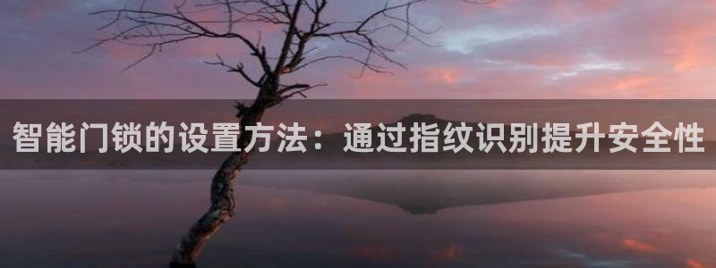 开丰娱乐于六七五一38：智能门锁的设置方法：通过指纹识别提升