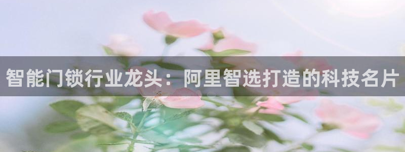 开丰娱乐下载安装：智能门锁行业龙头：阿里智选打造的科技名片