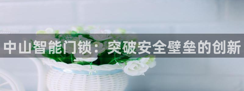 开丰娱乐平台注册地址：中山智能门锁：突破安全壁垒的创新