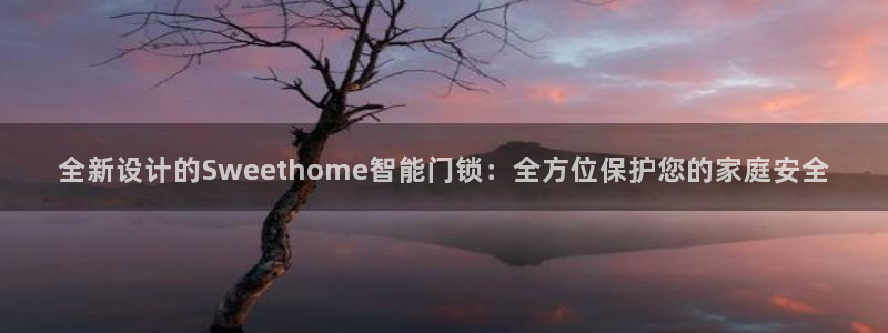开丰娱乐予 7O935：全新设计的Sweethome智能门锁