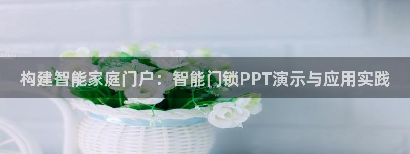 开丰娱乐新登录平台：构建智能家庭门户：智能门锁PPT演示与应