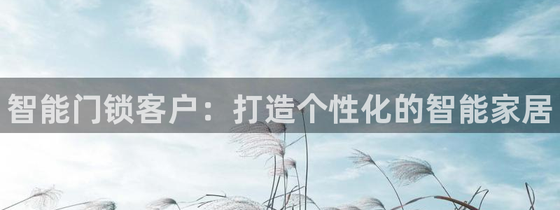 开丰娱乐登录：智能门锁客户：打造个性化的智能家居