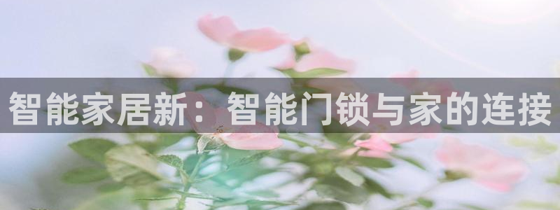 开丰娱乐67 5138：智能家居新：智能门锁与家的连接