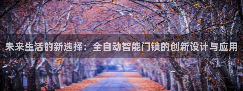 开丰娱乐月：未来生活的新选择：全自动智能门锁的创新设计与应用