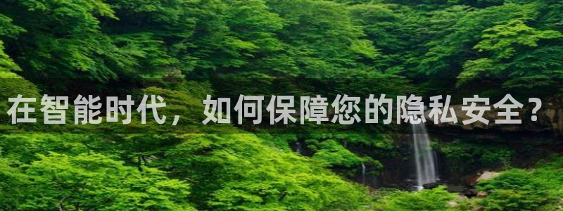 开丰娱乐后7O667：在智能时代，如何保障您的隐私安全？