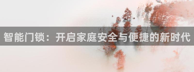 开丰娱乐前：智能门锁：开启家庭安全与便捷的新时代