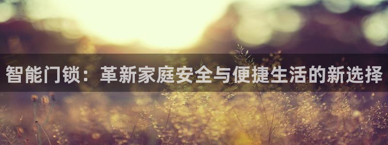 开丰娱乐网站官网下载：智能门锁：革新家庭安全与便捷生活的新选