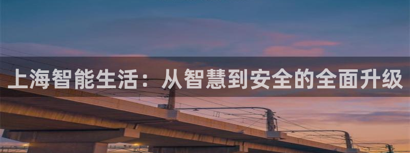 开丰娱乐千67五壹叁八：上海智能生活：从智慧到安全的全面升级